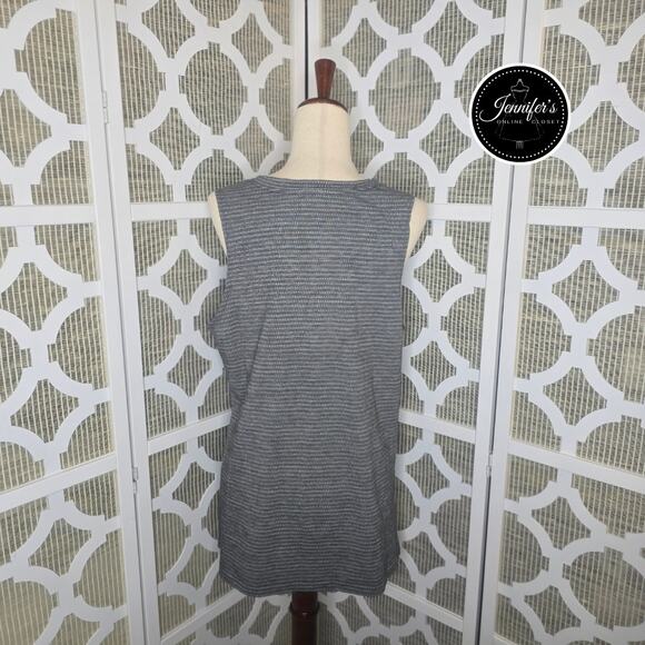 Athletic Works Athleisure Striped Sleeveless Crew Neck Tunic Tank Size XL 16-18 - Picture 7 of 10